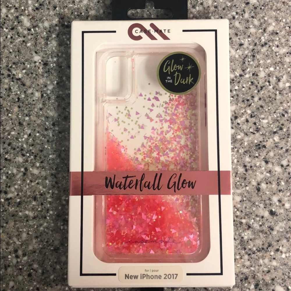 Case-Mate Waterfall Glow case for iPhone X - pink
